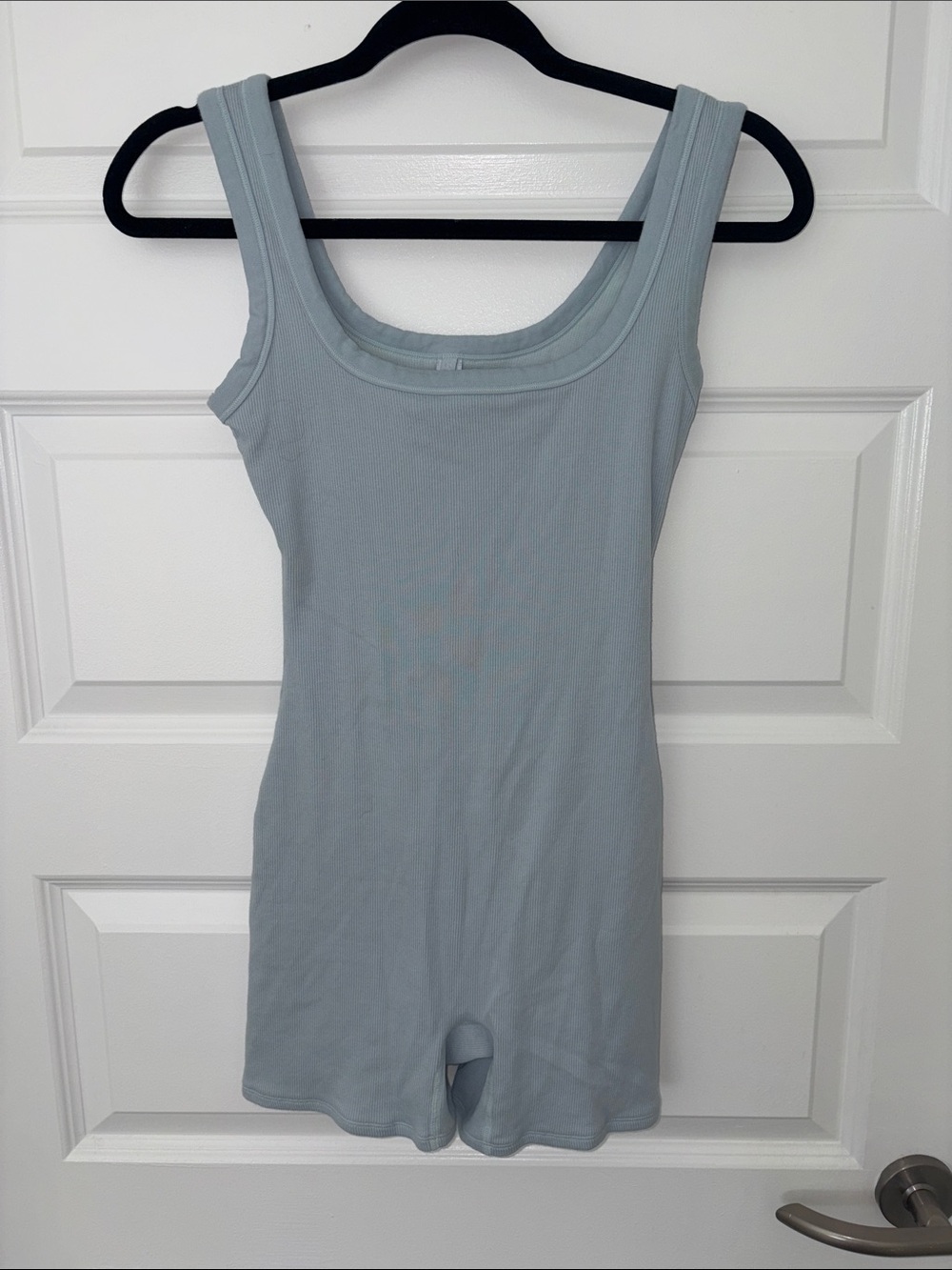 Skims Cotton Rib Onesie, Size Medium